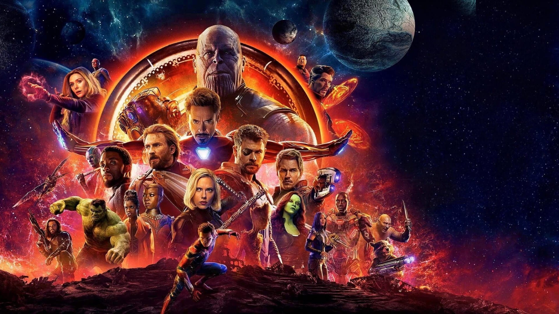 پس زمینه Avengers: Infinity War