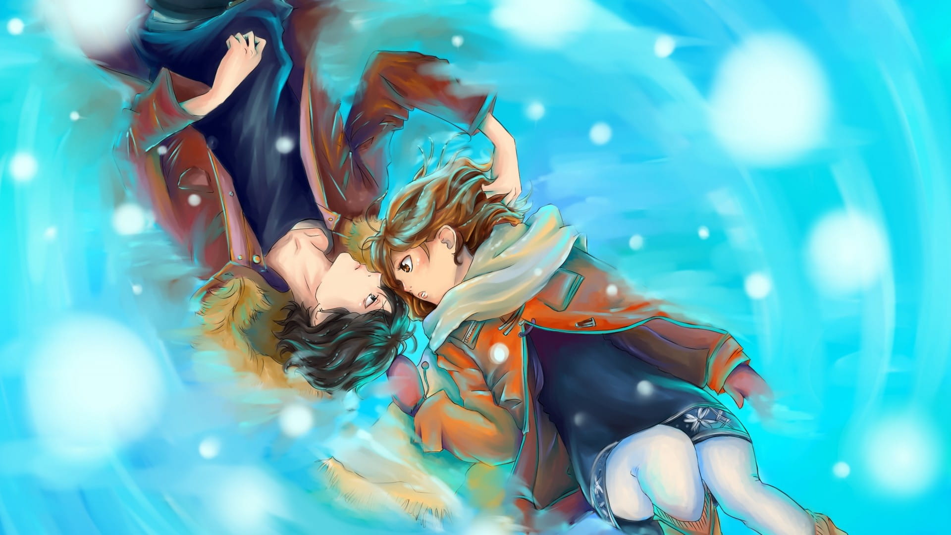 پس زمینه Blue Spring Ride