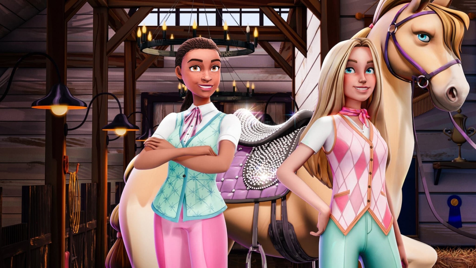 پس زمینه Barbie Mysteries: The Great Horse Chase