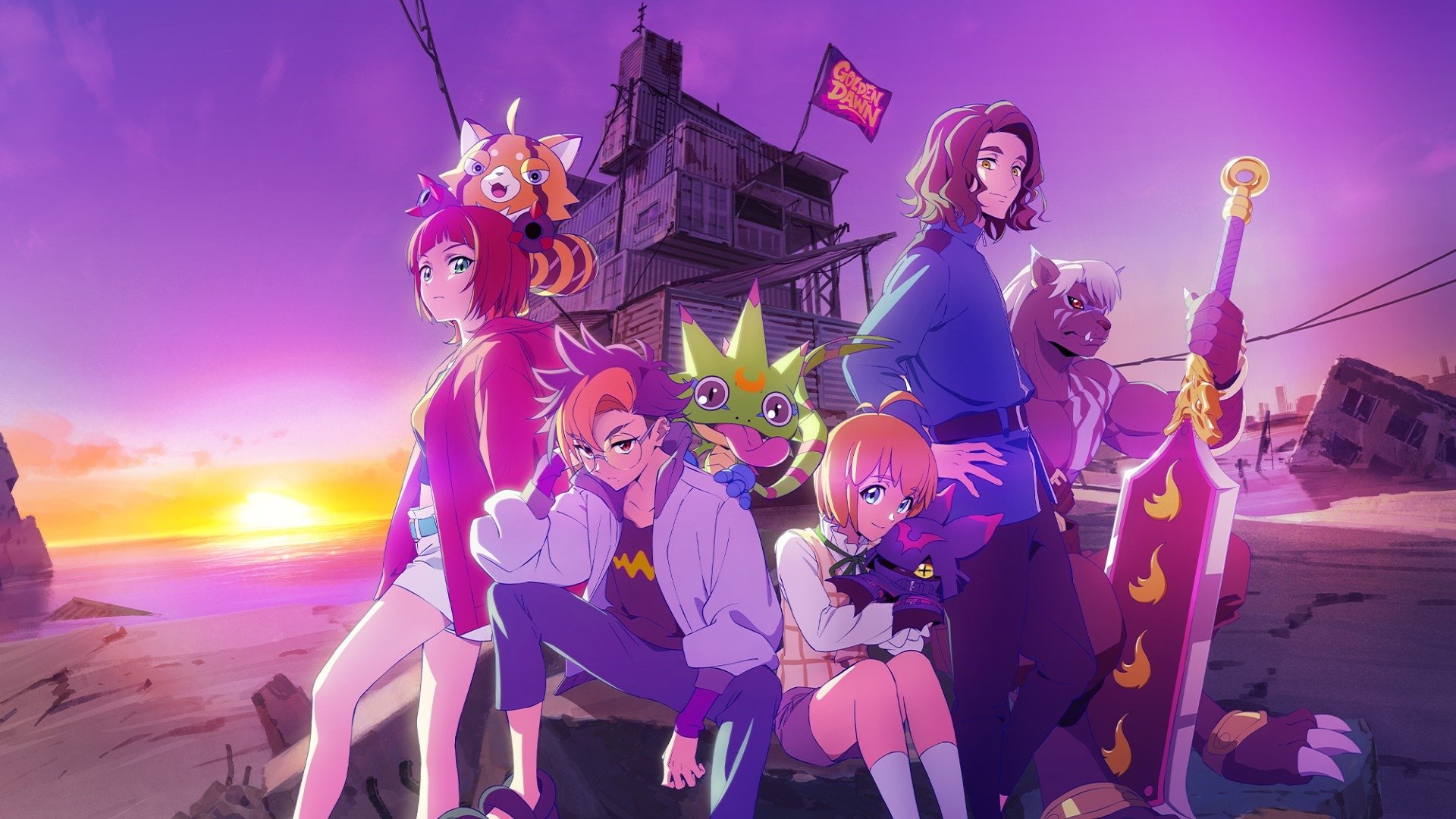 پس زمینه Digimon Beatbreak