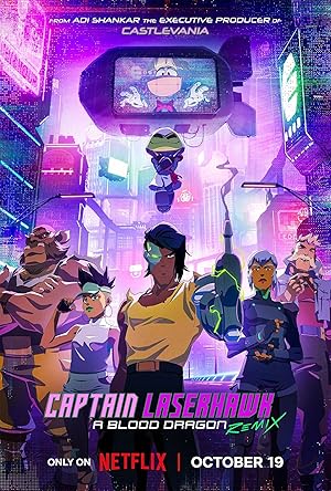 دانلود انیمه Captain Laserhawk: A Blood Dragon Remix 2023