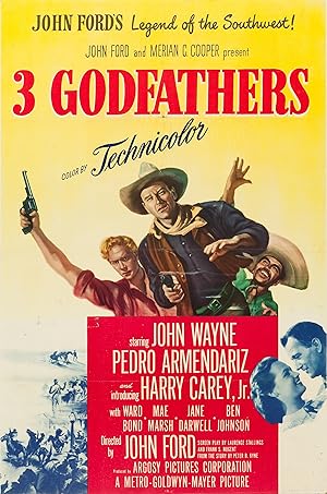 دانلود فیلم 3 Godfathers 1948 سه پدرخوانده
