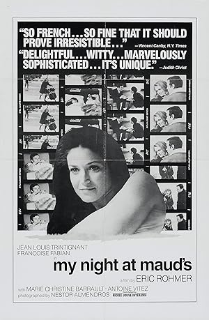 دانلود فیلم My Night at Maud’s 1969 شب من در خانه ماد